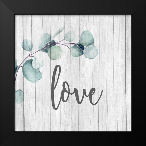 Love Faith Family 1 Black Modern Wood Framed Art Print by Allen, Kimberly