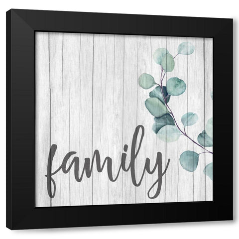 Love Faith Family 3 Black Modern Wood Framed Art Print by Allen, Kimberly