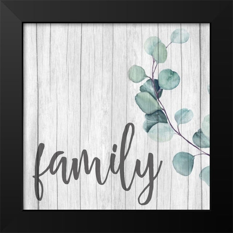 Love Faith Family 3 Black Modern Wood Framed Art Print by Allen, Kimberly