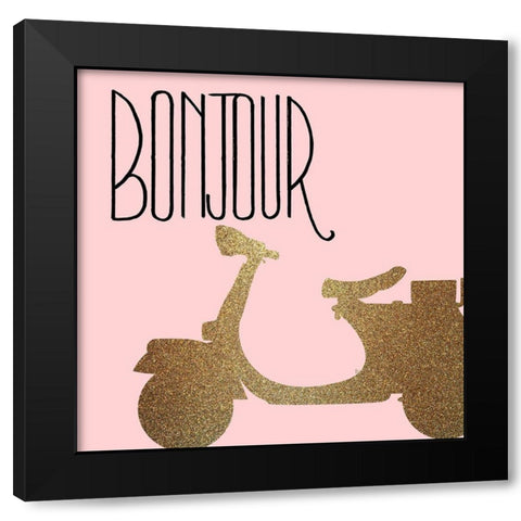 Mon Amour 3 Black Modern Wood Framed Art Print by Allen, Kimberly