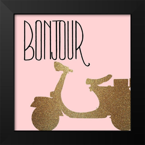 Mon Amour 3 Black Modern Wood Framed Art Print by Allen, Kimberly