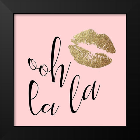 Mon Amour 4 Black Modern Wood Framed Art Print by Allen, Kimberly