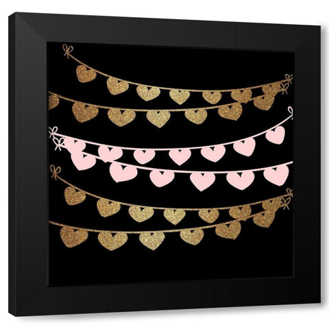 Mon Amour 5 Black Modern Wood Framed Art Print by Allen, Kimberly