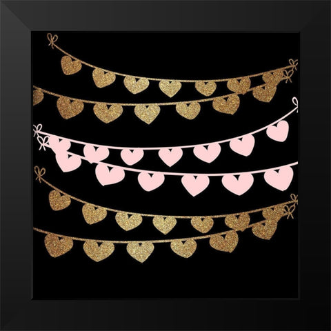 Mon Amour 5 Black Modern Wood Framed Art Print by Allen, Kimberly