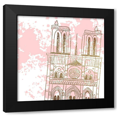 Mon Amour 6 Black Modern Wood Framed Art Print by Allen, Kimberly