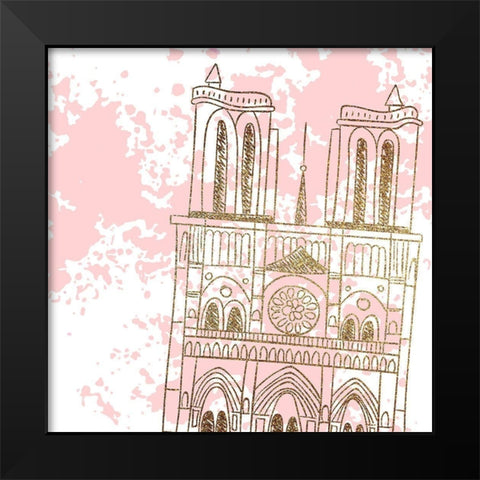 Mon Amour 6 Black Modern Wood Framed Art Print by Allen, Kimberly