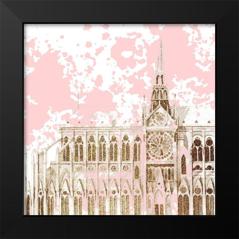 Bonjour Paris 3 Black Modern Wood Framed Art Print by Allen, Kimberly