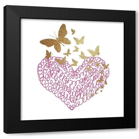 So Loved 3 Black Modern Wood Framed Art Print with Double Matting by Allen, Kimberly