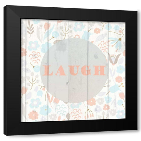 Spring Laugh Black Modern Wood Framed Art Print with Double Matting by Allen, Kimberly
