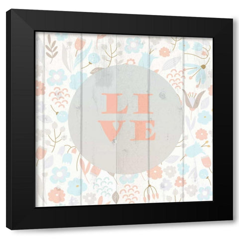 Spring Live Black Modern Wood Framed Art Print with Double Matting by Allen, Kimberly