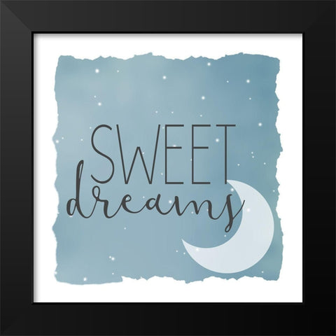Sleep Tight Sweet Dreams 3 Black Modern Wood Framed Art Print by Allen, Kimberly