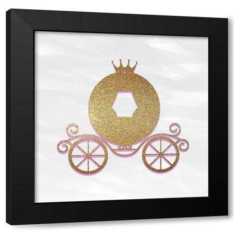 Princess Rules 3 Black Modern Wood Framed Art Print with Double Matting by Allen, Kimberly