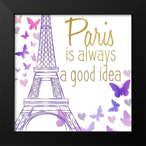 Take Me to 1 Black Modern Wood Framed Art Print by Allen, Kimberly