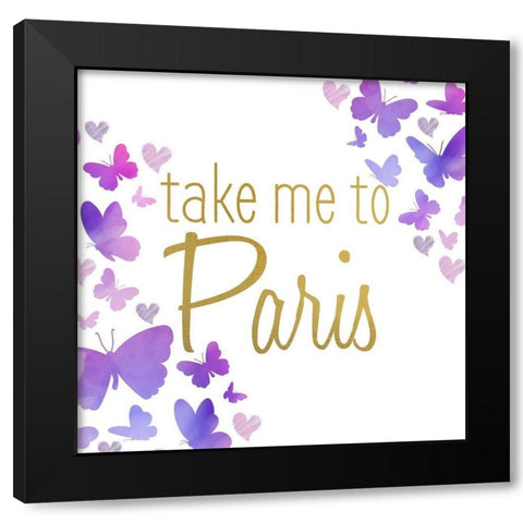 Take Me to 3 Black Modern Wood Framed Art Print by Allen, Kimberly