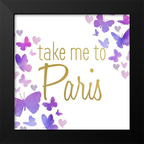 Take Me to 3 Black Modern Wood Framed Art Print by Allen, Kimberly