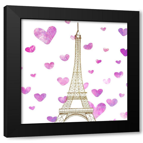 To Paris 1 Black Modern Wood Framed Art Print by Allen, Kimberly