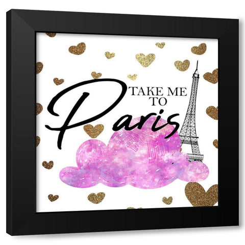 To Paris 2 Black Modern Wood Framed Art Print by Allen, Kimberly