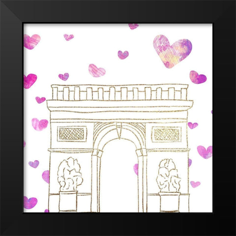 To Paris 3 Black Modern Wood Framed Art Print by Allen, Kimberly