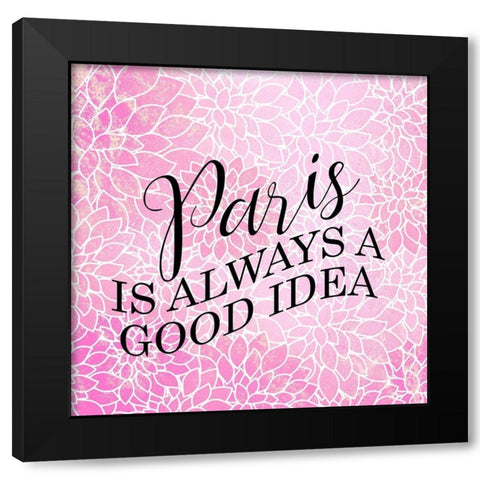 Paris Idea 1 Black Modern Wood Framed Art Print by Allen, Kimberly
