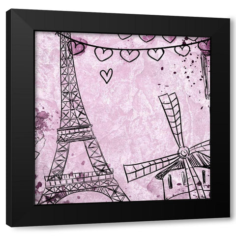 Paris Idea 2 Black Modern Wood Framed Art Print by Allen, Kimberly