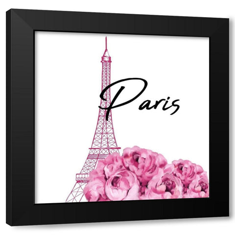 Perfume Paris 1 Black Modern Wood Framed Art Print by Allen, Kimberly