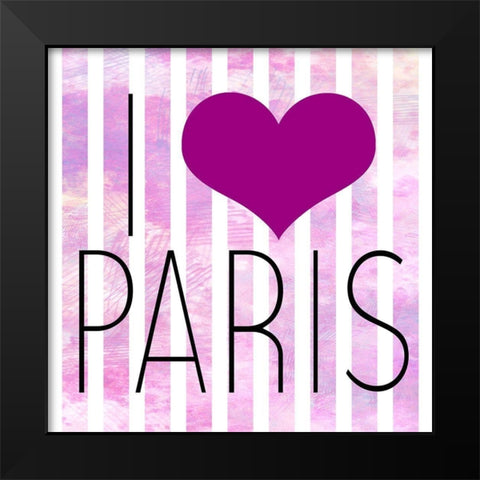 In Paris 2 Black Modern Wood Framed Art Print by Allen, Kimberly