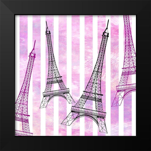 In Paris 3 Black Modern Wood Framed Art Print by Allen, Kimberly