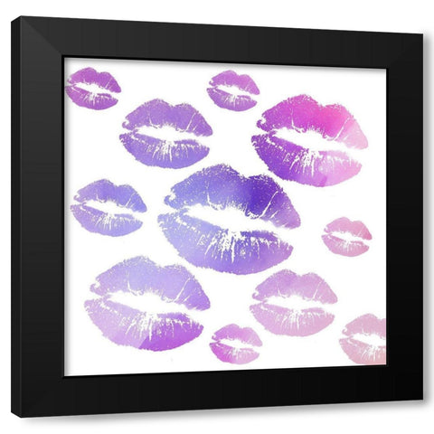 Love 3 Black Modern Wood Framed Art Print by Allen, Kimberly