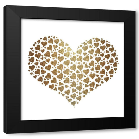 Love Always 2 Black Modern Wood Framed Art Print by Allen, Kimberly