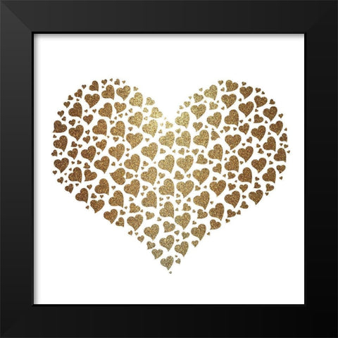 Love Always 2 Black Modern Wood Framed Art Print by Allen, Kimberly