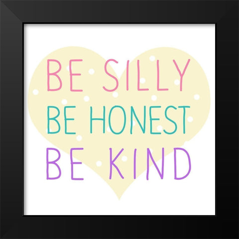 Be Rainbow 1 Black Modern Wood Framed Art Print by Allen, Kimberly