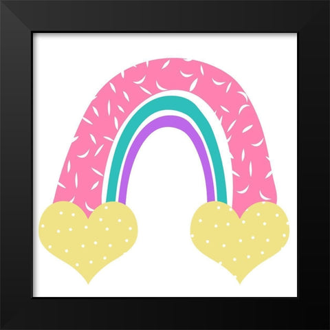 Be Rainbow 2 Black Modern Wood Framed Art Print by Allen, Kimberly