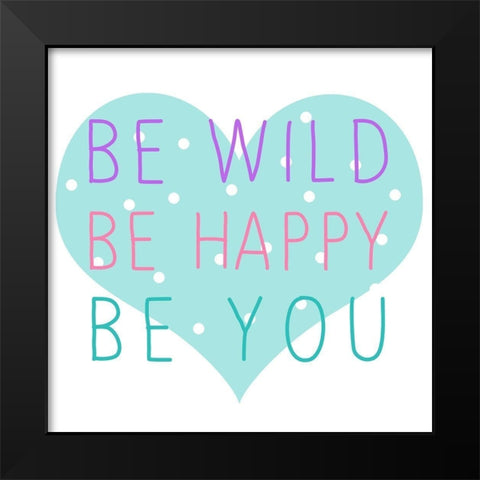 Be Rainbow 3 Black Modern Wood Framed Art Print by Allen, Kimberly