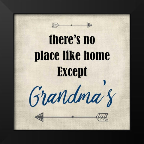 Theres no Place Black Modern Wood Framed Art Print by Allen, Kimberly