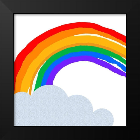 Rainbow 1 Black Modern Wood Framed Art Print by Allen, Kimberly