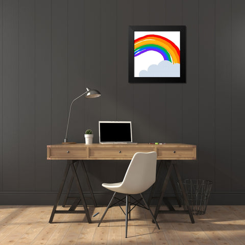 Rainbow 3 Black Modern Wood Framed Art Print by Allen, Kimberly