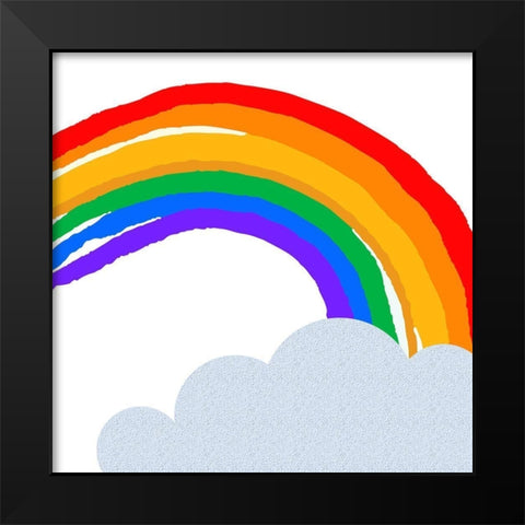 Rainbow 3 Black Modern Wood Framed Art Print by Allen, Kimberly