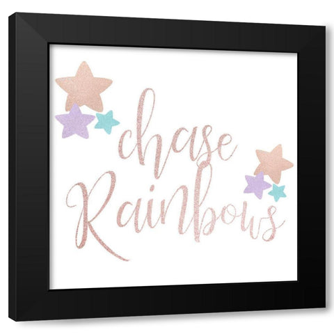 Chase Rainbows 2 Black Modern Wood Framed Art Print with Double Matting by Allen, Kimberly