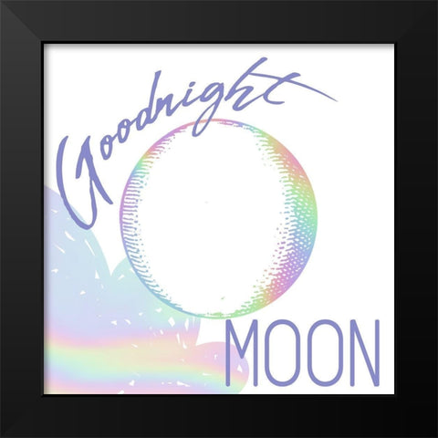 Moon 1 Black Modern Wood Framed Art Print by Allen, Kimberly