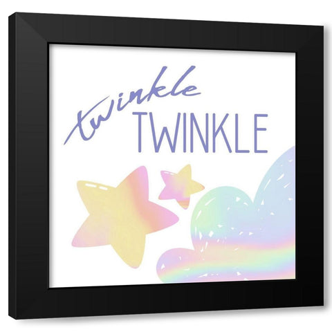 Moon 3 Black Modern Wood Framed Art Print with Double Matting by Allen, Kimberly