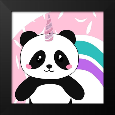Pandacorn 1 Black Modern Wood Framed Art Print by Allen, Kimberly
