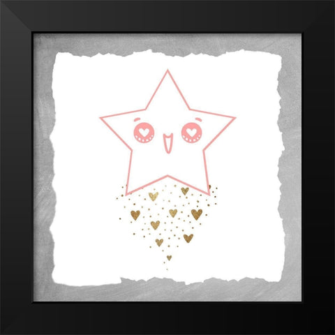 Twinkle 2 Grey Black Modern Wood Framed Art Print by Allen, Kimberly