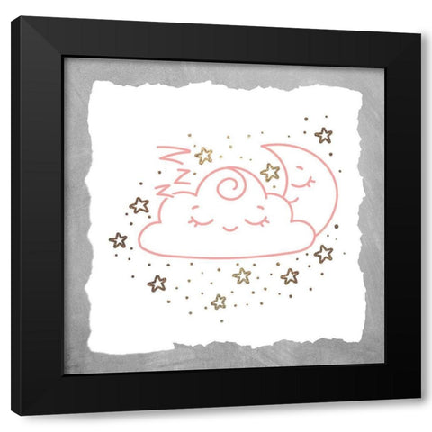 Twinkle 3 Grey Black Modern Wood Framed Art Print by Allen, Kimberly