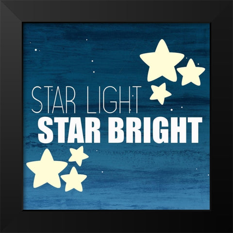 Star Light 1 Black Modern Wood Framed Art Print by Allen, Kimberly