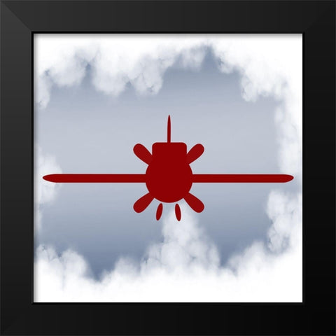 Up Up 4 Black Modern Wood Framed Art Print by Allen, Kimberly