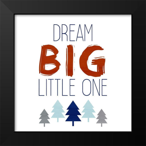 Brave Dino 2 Black Modern Wood Framed Art Print by Allen, Kimberly