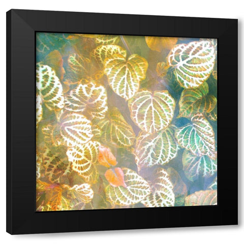 Jungle Leaves 1 Black Modern Wood Framed Art Print by Allen, Kimberly