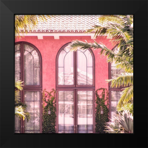 Palm Window Black Modern Wood Framed Art Print by Allen, Kimberly