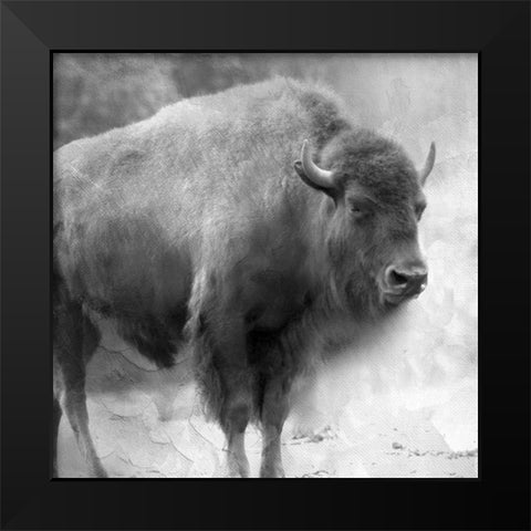 King Black Modern Wood Framed Art Print by Allen, Kimberly
