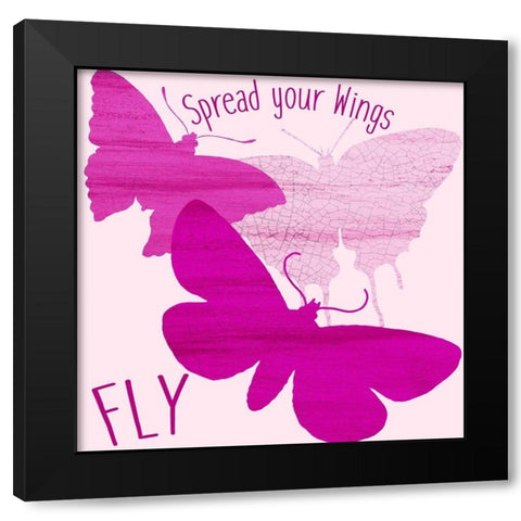 Soar 2 Black Modern Wood Framed Art Print with Double Matting by Allen, Kimberly